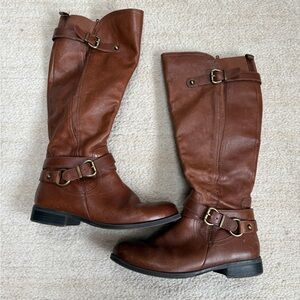 Naturalizer Women’s Brown Riding Boots – Leather Tall Boots